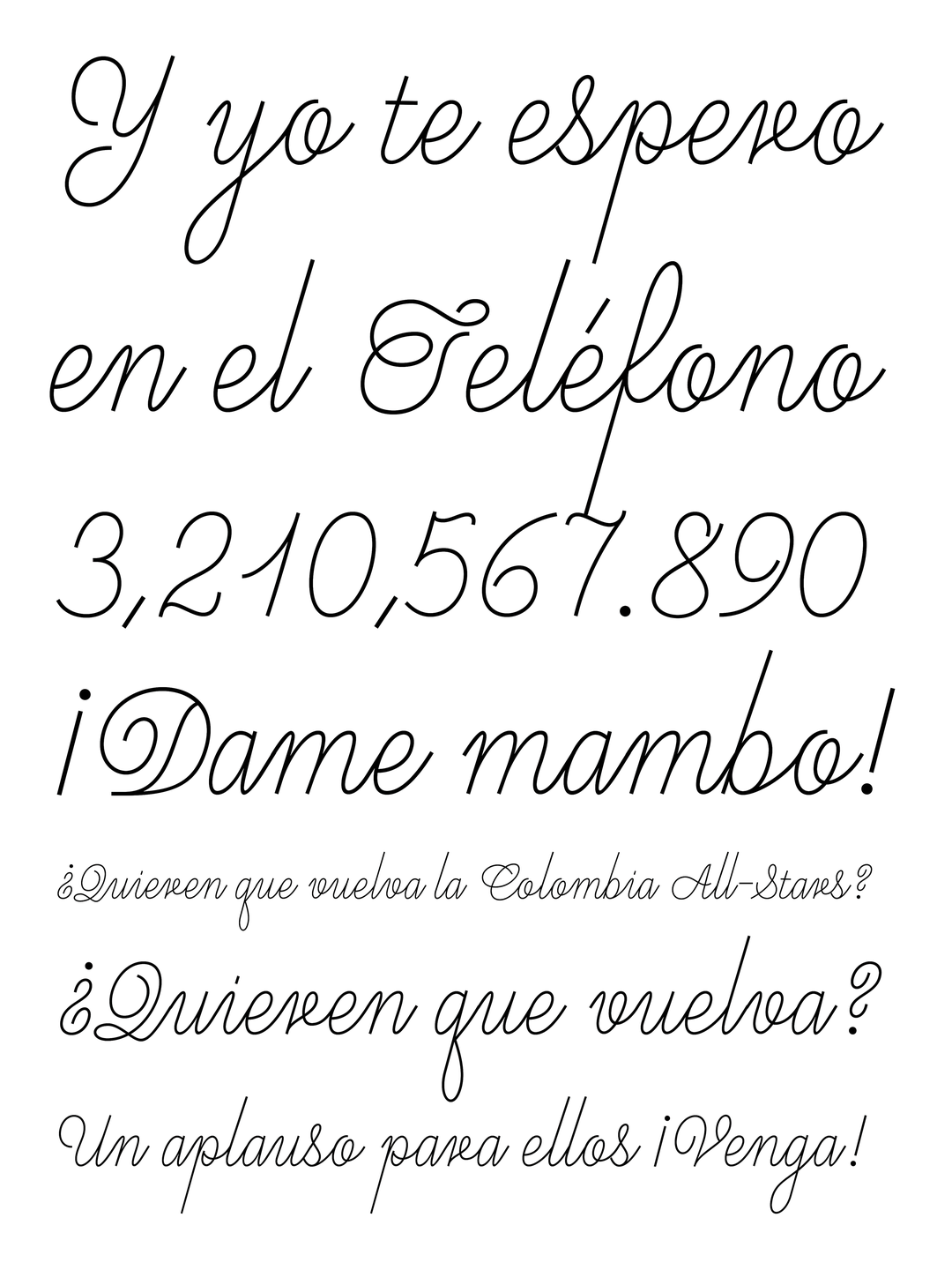Specimen Teléfono