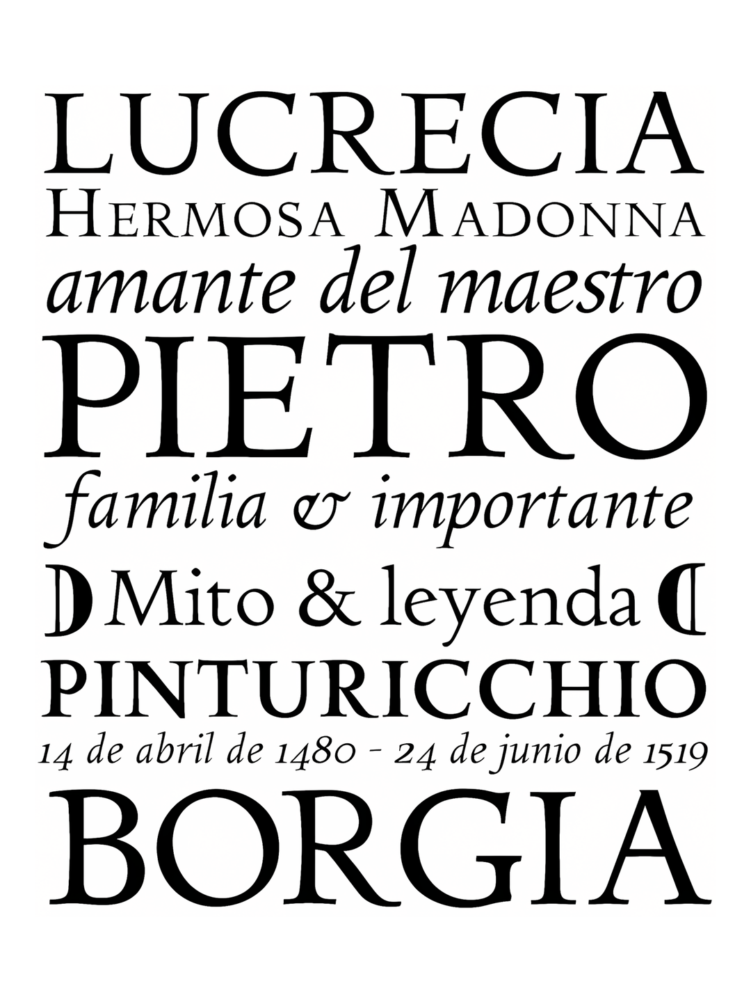Specimen Lucrecia