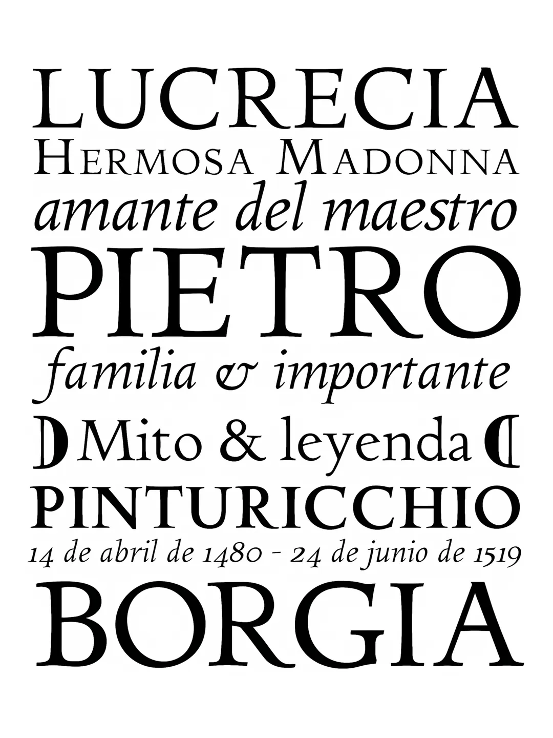 Specimen Lucrecia