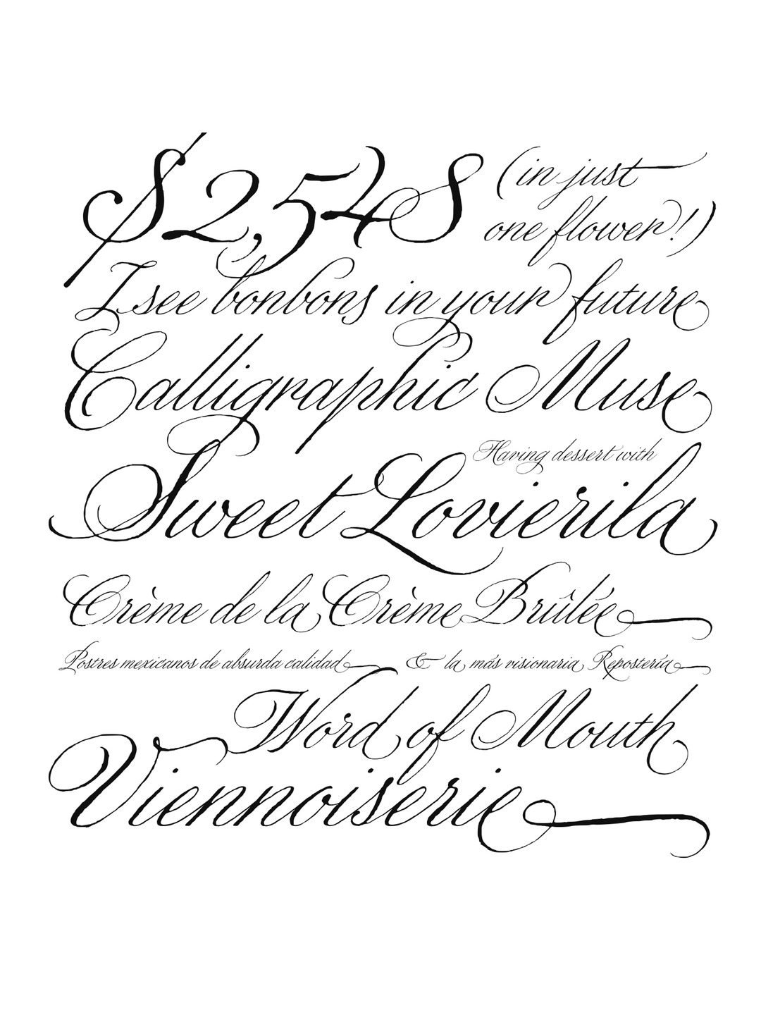 Specimen Wordless Script