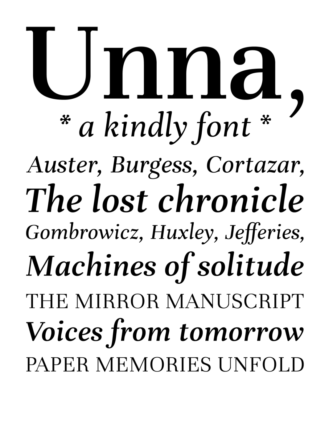 Specimen Unna