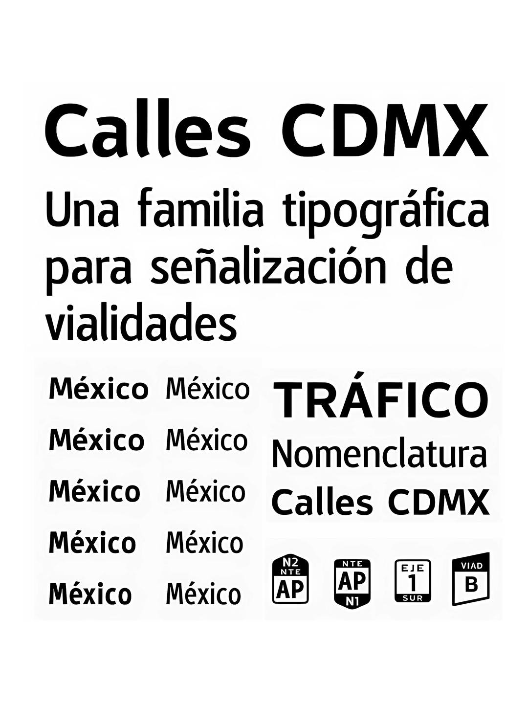 Specimen Calles CDMX