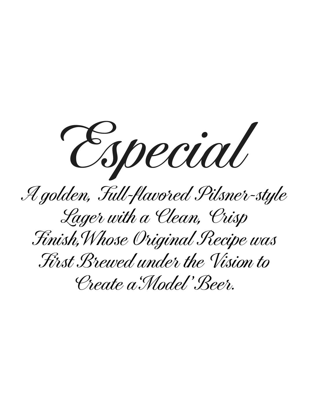 Specimen Especial