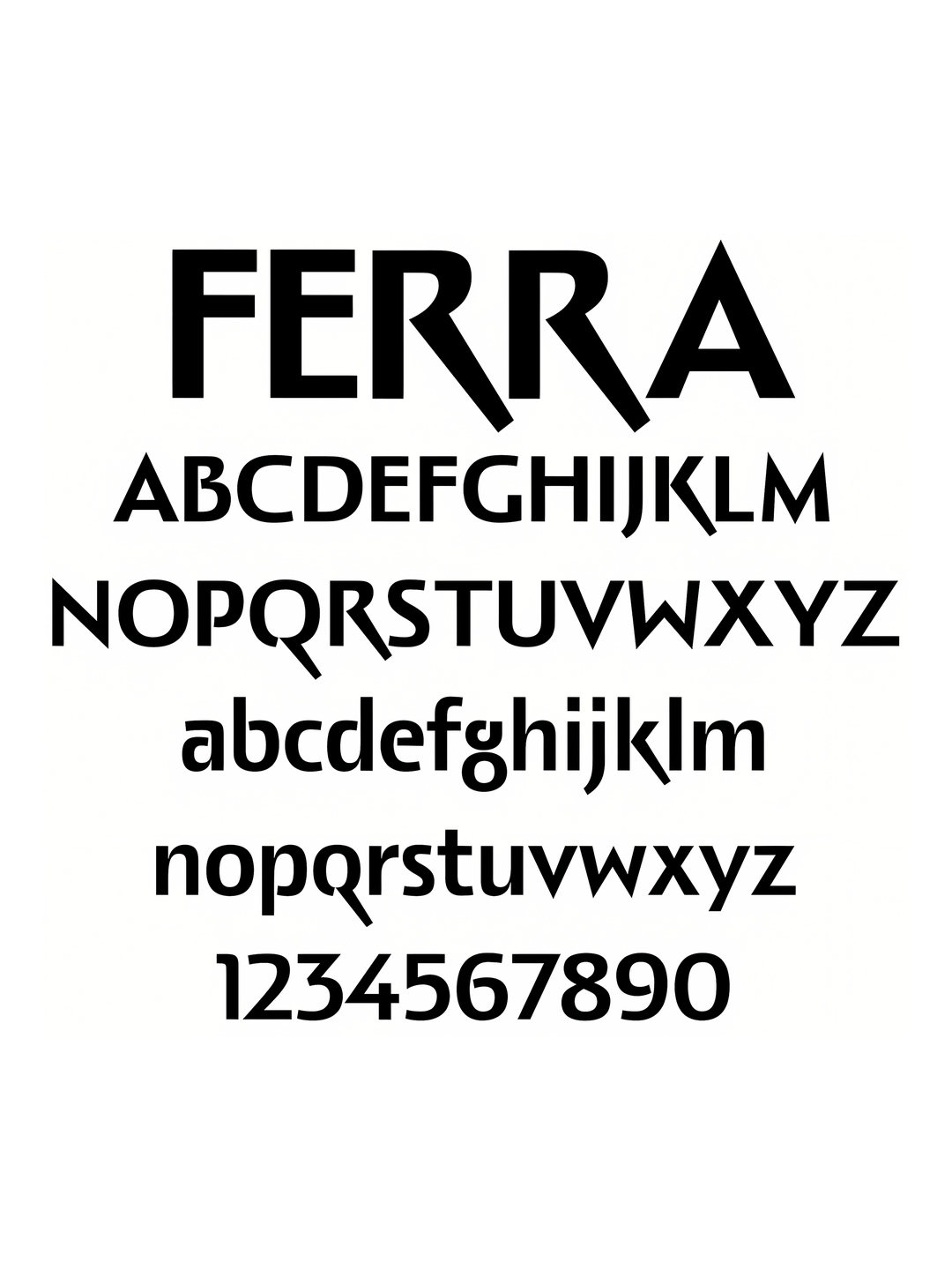 Specimen Ferra Sans