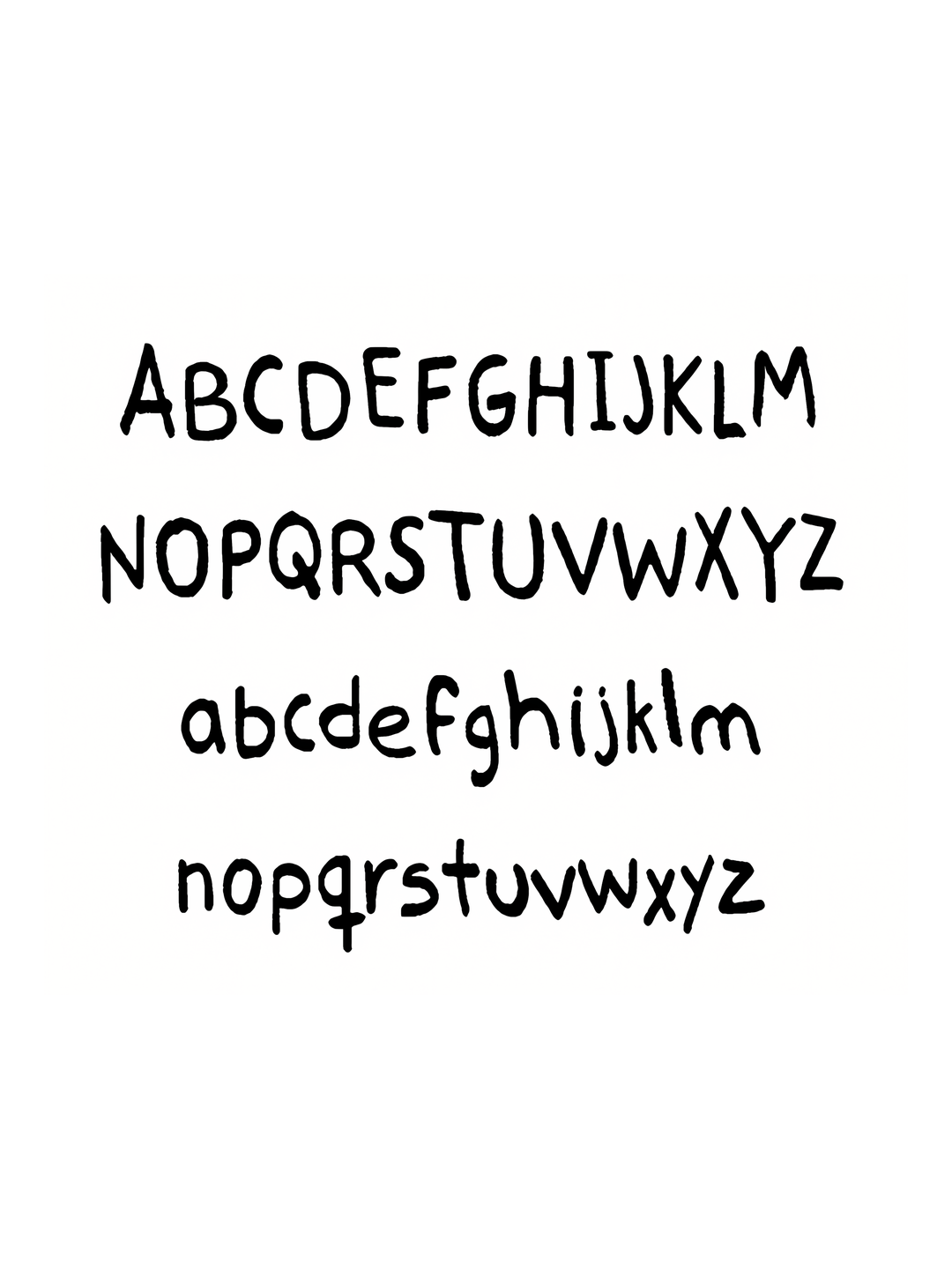 Specimen Indio script