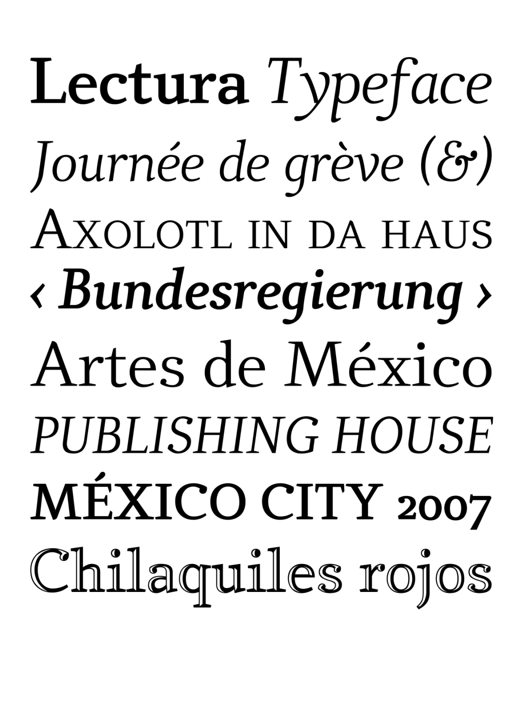 Specimen Lectura